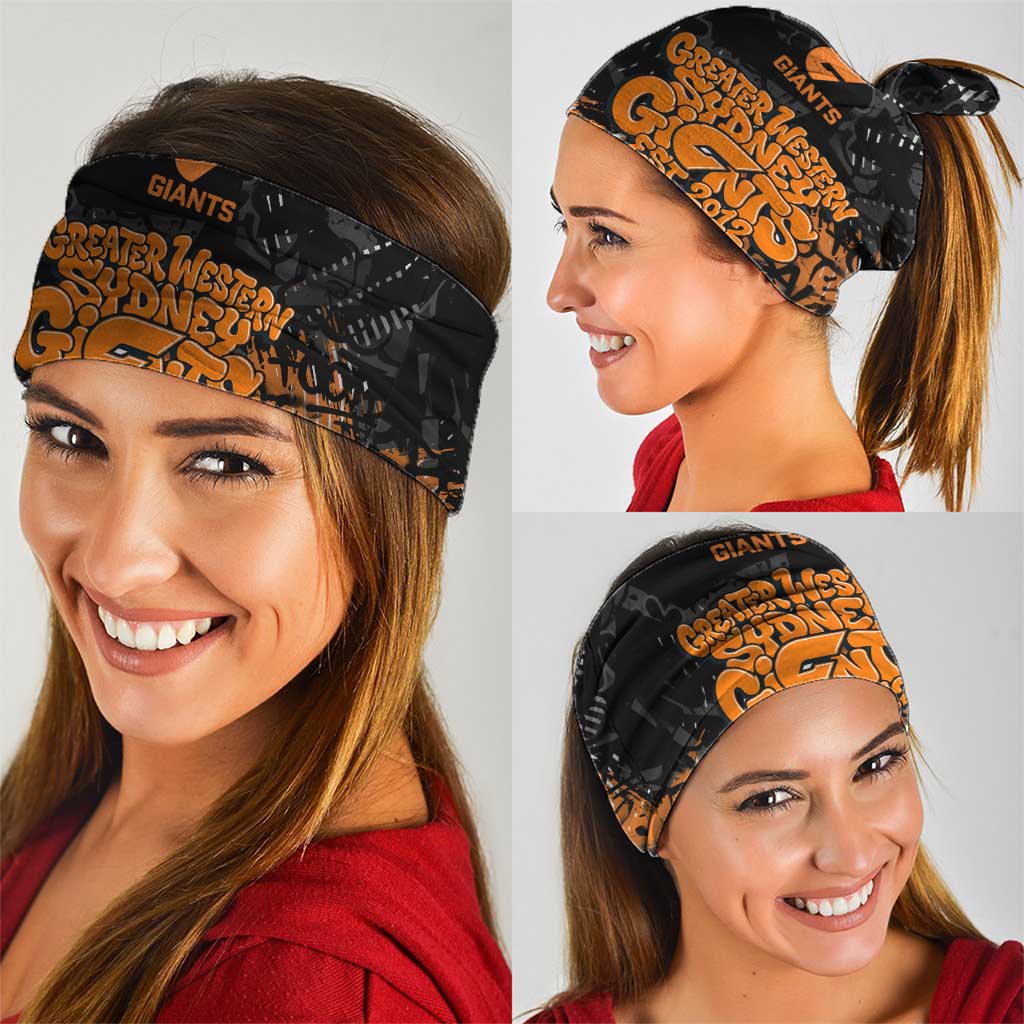 Greater Western Sydney Giants Neck Gaiter Urban Graffiti Street Art - Bold Abstract Spray Paint