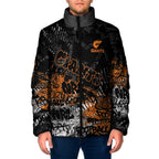 Greater Western Sydney Giants Padded Jacket Urban Graffiti Street Art - Bold Abstract Spray Paint