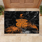 Greater Western Sydney Giants Rubber Doormat Urban Graffiti Street Art - Bold Abstract Spray Paint