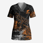 Greater Western Sydney Giants Scrub Top Urban Graffiti Street Art - Bold Abstract Spray Paint