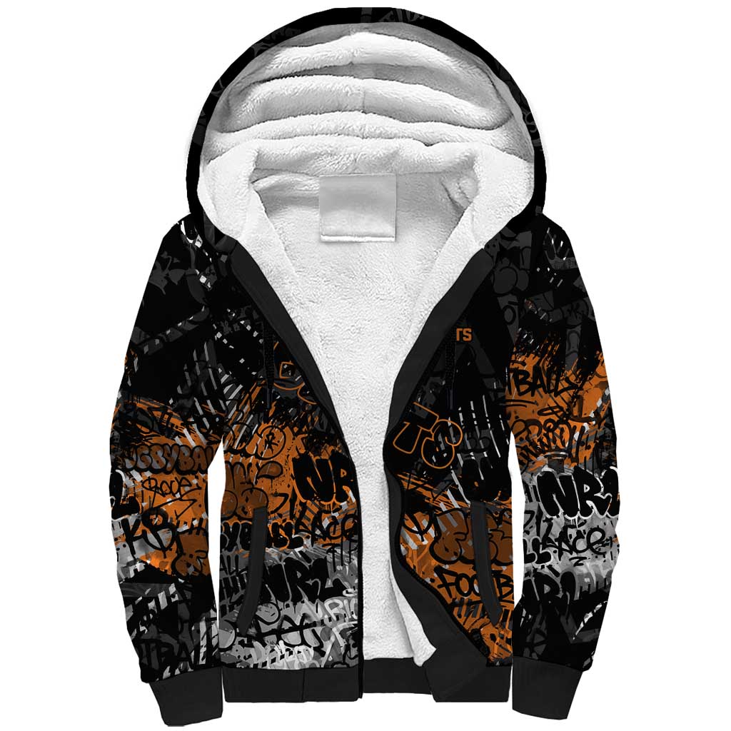 Greater Western Sydney Giants Sherpa Hoodie Urban Graffiti Street Art - Bold Abstract Spray Paint