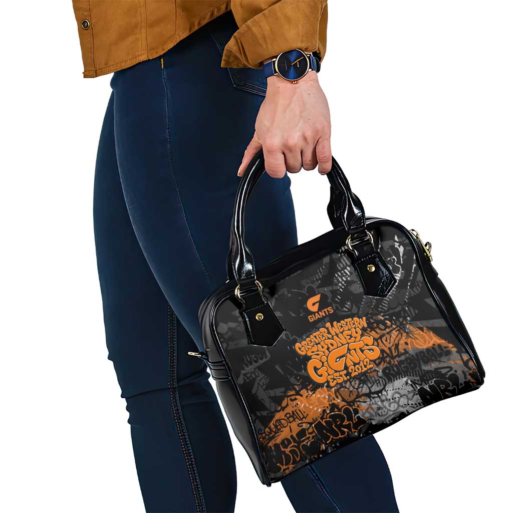 Greater Western Sydney Giants Shoulder Handbag Urban Graffiti Street Art - Bold Abstract Spray Paint