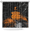 Greater Western Sydney Giants Shower Curtain Urban Graffiti Street Art - Bold Abstract Spray Paint