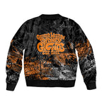 Greater Western Sydney Giants Sleeve Zip Bomber Jacket Urban Graffiti Street Art - Bold Abstract Spray Paint