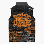 Greater Western Sydney Giants Sleeveless Puffer Jacket Urban Graffiti Street Art - Bold Abstract Spray Paint