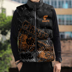 Greater Western Sydney Giants Sleeveless Puffer Jacket Urban Graffiti Street Art - Bold Abstract Spray Paint