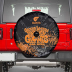 Greater Western Sydney Giants Spare Tire Cover Urban Graffiti Street Art - Bold Abstract Spray Paint