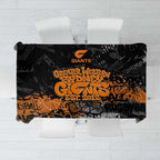 Greater Western Sydney Giants Tablecloth Urban Graffiti Street Art - Bold Abstract Spray Paint