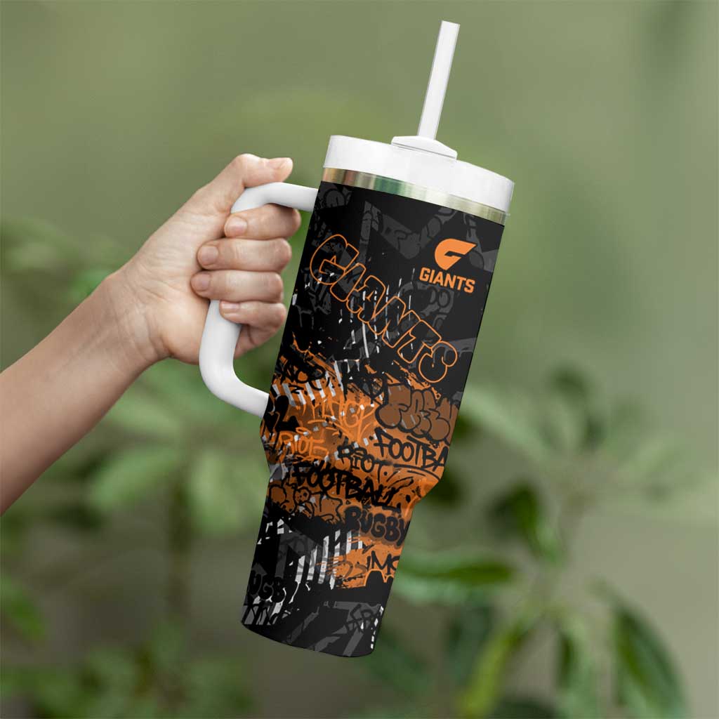 Greater Western Sydney Giants Tumbler With Handle Urban Graffiti Street Art - Bold Abstract Spray Paint