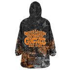 Greater Western Sydney Giants Wearable Blanket Hoodie Urban Graffiti Street Art - Bold Abstract Spray Paint