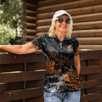 Greater Western Sydney Giants Women Polo Shirt Urban Graffiti Street Art - Bold Abstract Spray Paint