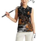 Greater Western Sydney Giants Women Sleeveless Polo Shirt Urban Graffiti Street Art - Bold Abstract Spray Paint