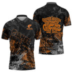 Greater Western Sydney Giants Zipper Polo Shirt Urban Graffiti Street Art - Bold Abstract Spray Paint