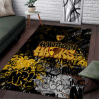 Hawthorn Hawks Area Rug Urban Graffiti Street Art - Bold Abstract Spray Paint