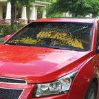 Hawthorn Hawks Auto Sun Shade Urban Graffiti Street Art - Bold Abstract Spray Paint