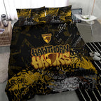 Hawthorn Hawks Bedding Set Urban Graffiti Street Art - Bold Abstract Spray Paint