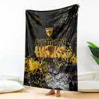 Hawthorn Hawks Blanket Urban Graffiti Street Art - Bold Abstract Spray Paint