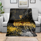 Hawthorn Hawks Blanket Urban Graffiti Street Art - Bold Abstract Spray Paint