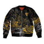 Hawthorn Hawks Bomber Jacket Urban Graffiti Street Art - Bold Abstract Spray Paint