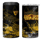 Hawthorn Hawks 4 in 1 Can Cooler Tumbler Urban Graffiti Street Art - Bold Abstract Spray Paint