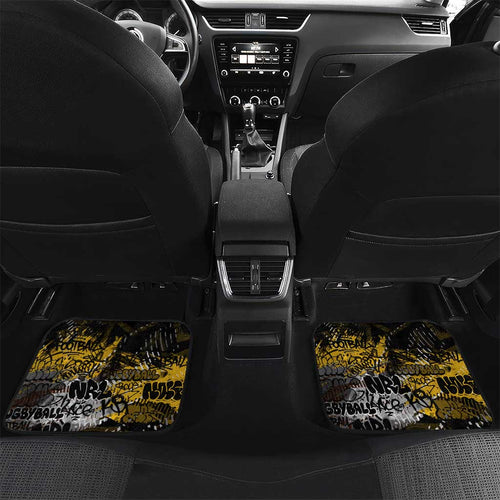 Hawthorn Hawks Car Mats Urban Graffiti Street Art - Bold Abstract Spray Paint