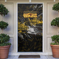 Hawthorn Hawks Door Cover Urban Graffiti Street Art - Bold Abstract Spray Paint