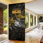 Hawthorn Hawks Door Cover Urban Graffiti Street Art - Bold Abstract Spray Paint