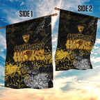 Hawthorn Hawks Garden Flag Urban Graffiti Street Art - Bold Abstract Spray Paint