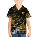 Hawthorn Hawks Hawaiian Shirt Urban Graffiti Street Art - Bold Abstract Spray Paint
