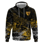 Hawthorn Hawks Hoodie Urban Graffiti Street Art - Bold Abstract Spray Paint