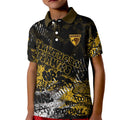 Hawthorn Hawks Kid Polo Shirt Urban Graffiti Street Art - Bold Abstract Spray Paint