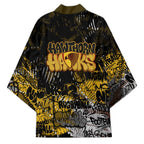 Hawthorn Hawks Kimono Urban Graffiti Street Art - Bold Abstract Spray Paint
