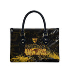 Hawthorn Hawks Leather Bag Urban Graffiti Street Art - Bold Abstract Spray Paint
