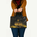 Hawthorn Hawks Leather Bag Urban Graffiti Street Art - Bold Abstract Spray Paint