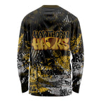 Hawthorn Hawks Long Sleeve Shirt Urban Graffiti Street Art - Bold Abstract Spray Paint