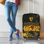Hawthorn Hawks Luggage Cover Urban Graffiti Street Art - Bold Abstract Spray Paint