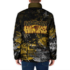 Hawthorn Hawks Padded Jacket Urban Graffiti Street Art - Bold Abstract Spray Paint