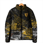 Hawthorn Hawks Padded Jacket Urban Graffiti Street Art - Bold Abstract Spray Paint