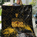 Hawthorn Hawks Quilt Urban Graffiti Street Art - Bold Abstract Spray Paint