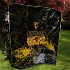 Hawthorn Hawks Quilt Urban Graffiti Street Art - Bold Abstract Spray Paint