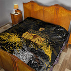 Hawthorn Hawks Quilt Urban Graffiti Street Art - Bold Abstract Spray Paint