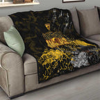 Hawthorn Hawks Quilt Urban Graffiti Street Art - Bold Abstract Spray Paint