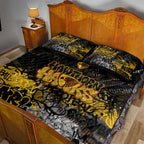 Hawthorn Hawks Quilt Bed Set Urban Graffiti Street Art - Bold Abstract Spray Paint