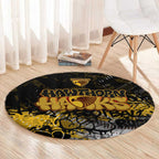 Hawthorn Hawks Round Carpet Urban Graffiti Street Art - Bold Abstract Spray Paint