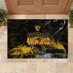 Hawthorn Hawks Rubber Doormat Urban Graffiti Street Art - Bold Abstract Spray Paint