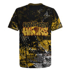 Hawthorn Hawks Rugby Jersey Urban Graffiti Street Art - Bold Abstract Spray Paint
