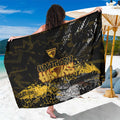 Hawthorn Hawks Sarong Urban Graffiti Street Art - Bold Abstract Spray Paint