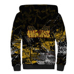 Hawthorn Hawks Sherpa Hoodie Urban Graffiti Street Art - Bold Abstract Spray Paint