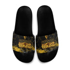 Hawthorn Hawks Slide Sandals Urban Graffiti Street Art - Bold Abstract Spray Paint