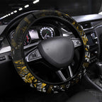 Hawthorn Hawks Steering Wheel Cover Urban Graffiti Street Art - Bold Abstract Spray Paint